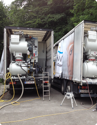 ThermoWhite® MixMobil voor materiaalproductie op de werf